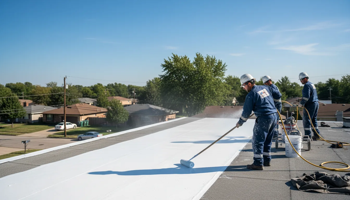 Commercial roof coating in Adrian, GA near me